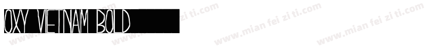 Oxy Vietnam Bold字体转换